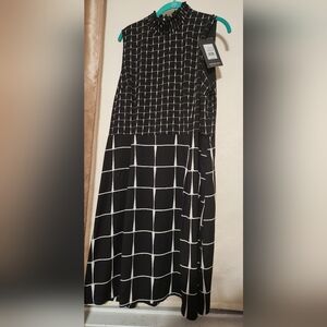 🖤 Who What Wear Grid Print Dress – Size XL – NWT 🖤
